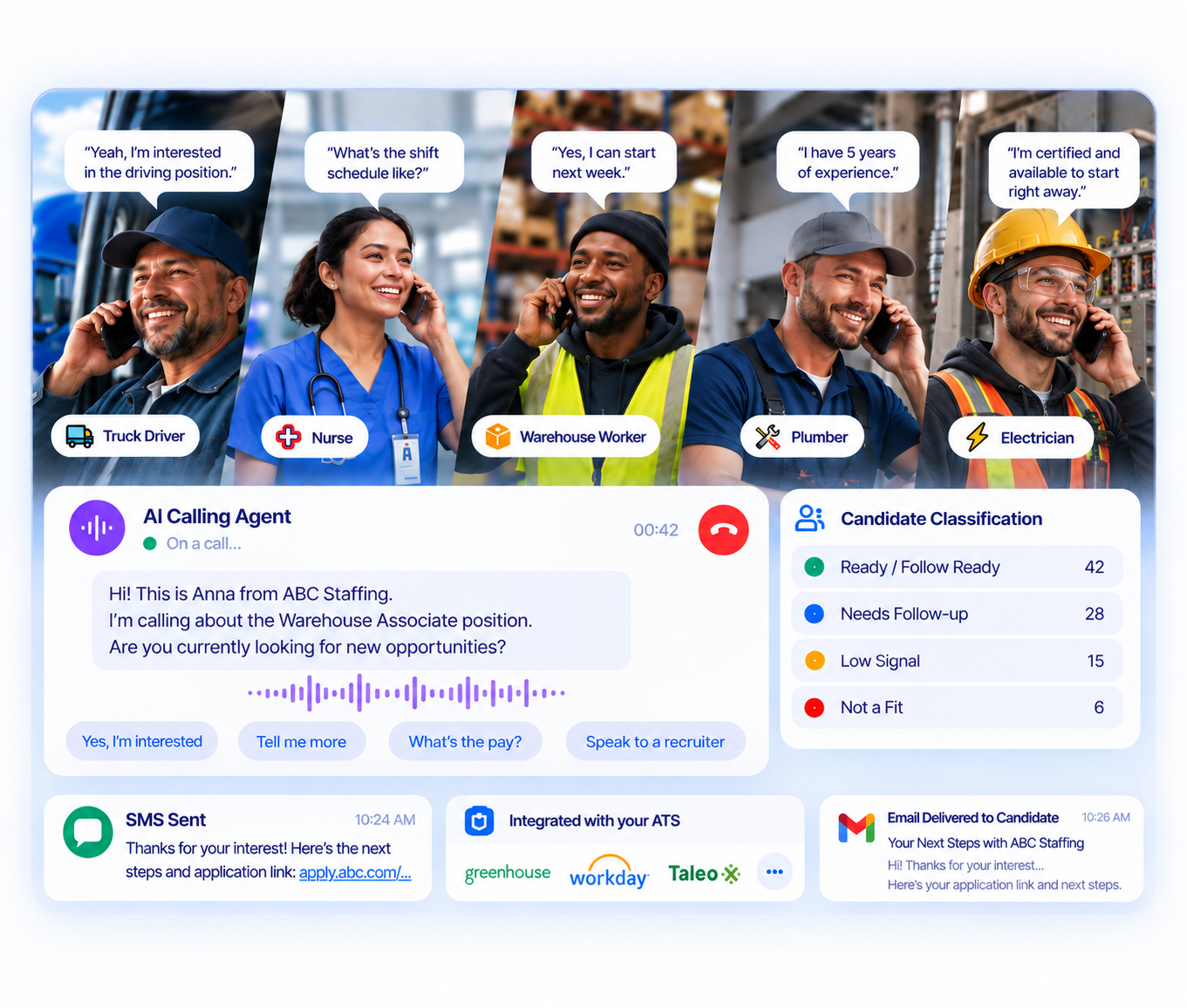 Talk2Apply recruitment voice agent screening candidates
